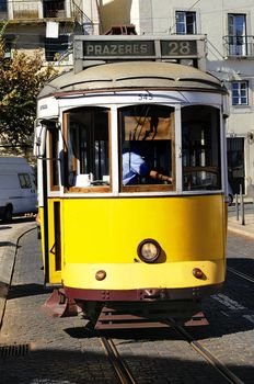 Vintage Trams such as these two are a common site in the Portuguese Capital of Lisbon - Portugal