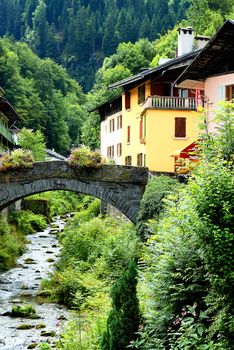 famous and beautiful alpine village, Beaufort sur Doron, savoy, France