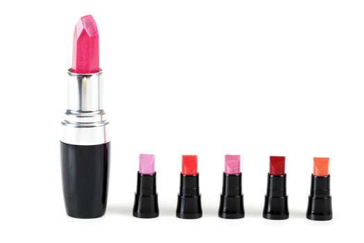 tiny lipsticks installed in a number of