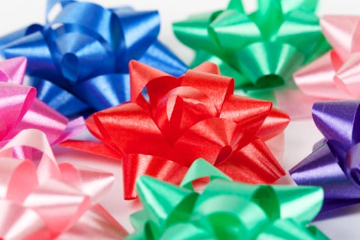 background color of gift ribbons and flowers
