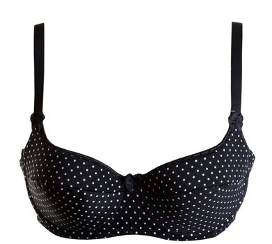 black bra isolated on a white background