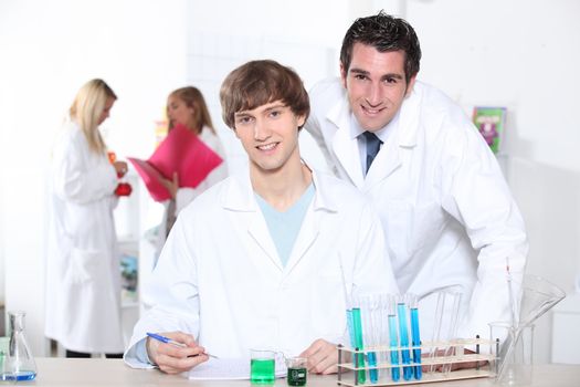 Students in lab