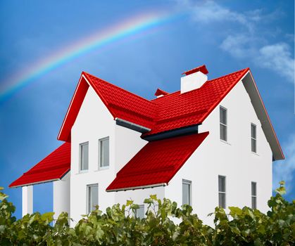 An image of new building on background of sky