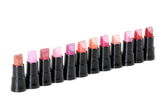 tiny lipsticks installed in a number of