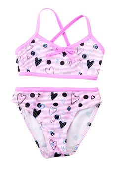 Children colored swimsuit isolated on white background