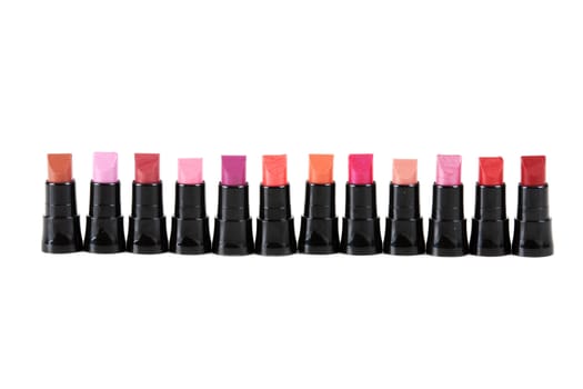 tiny lipsticks installed in a number of