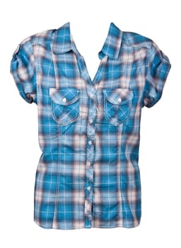 plaid shirt in bulk manikene on a white background