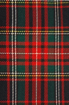 background of red and dark plaid fabric
