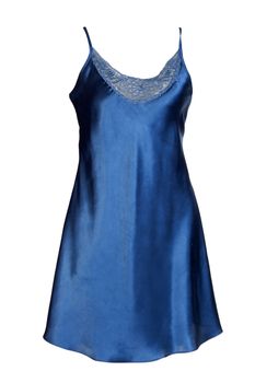 Dark Satin Women's nightgown isolated on a white background