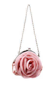 pink ladies small pouch isolated on white background