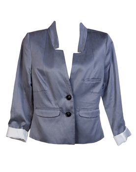 Silver Women's jacket isolated on a white background