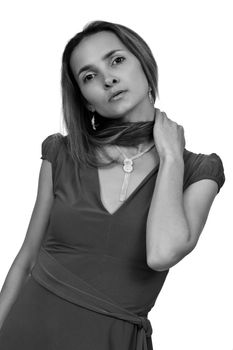 Glamour girl black and white photography