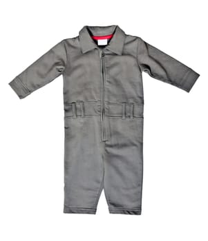 Gray romper isolated on a white background