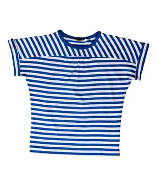 striped clothing isolated on a white background