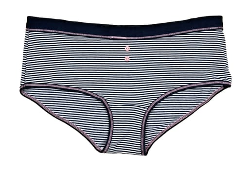 striped pants with buttons on a white background