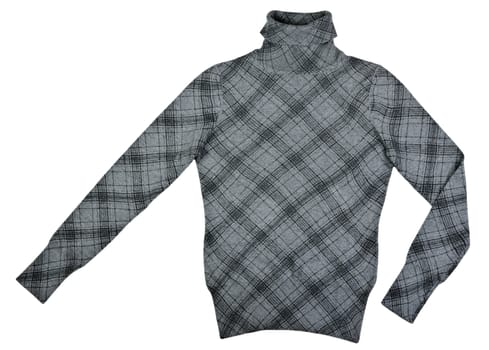 sweater with a pattern isolated on white background