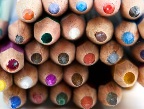 end of crayons in a bunch of related