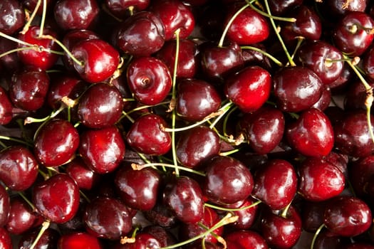 background of ripe black cherry delicious