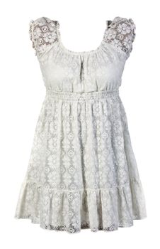 Bright tracery dress isolated on a white background