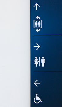 Airport or building signs