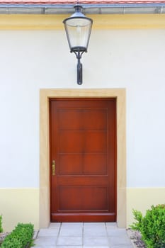 entrance to an old renovated house