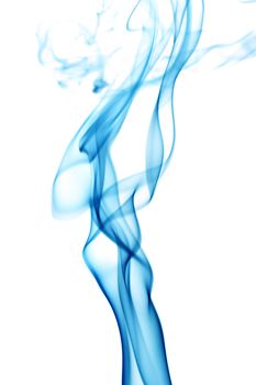 blue smoke abstract background close up