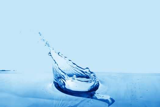 blue clean beauty water splash