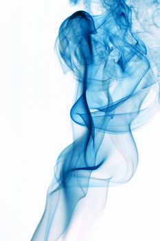 blue smoke abstract background close up