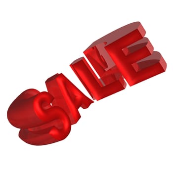 glossy red three-dimensional inscription sale