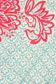 textile background, fabric flower pattern