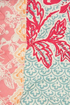 textile background, fabric flower pattern