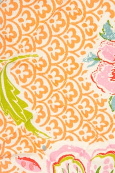 textile background, fabric flower pattern