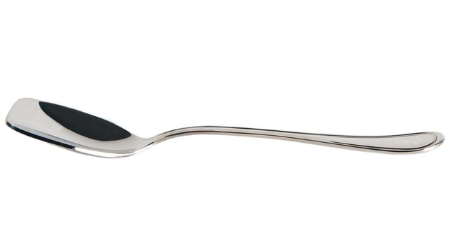 Ice cream spoon isolated on white