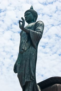 ancient buddha statue is heritage of thailand