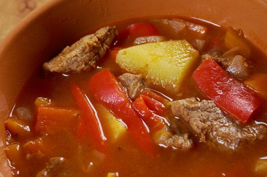Traditional Bulgarian soup chorba.shurpa soup