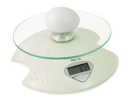 Definition of weight of an egg by means of electronic scales