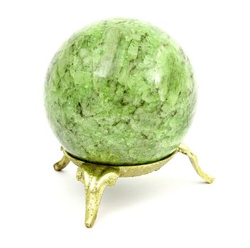 Stone  sphere is made of an mineral apatite