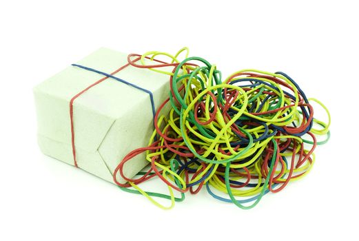 colored rubber kolechki for packaging and strapping