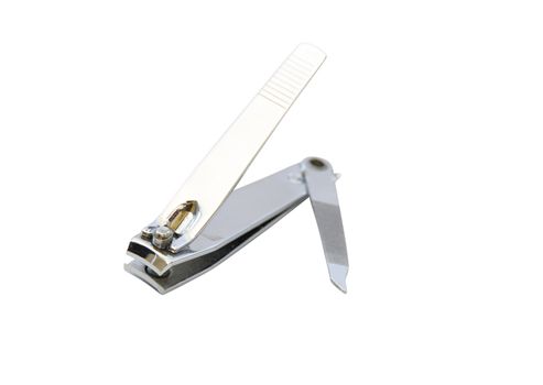 Nail clippers on white background.