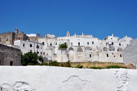 Ostuni Panorama of the Old Town (the White City), Puglia, Italy