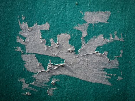 Texture of Torn paper on Green wall