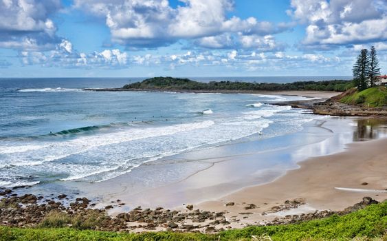 photo of the beach at yamba nsw australia