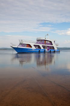 Speed Boat with blue sky in Thailand