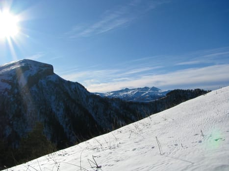 Mountains of northwest caucasus