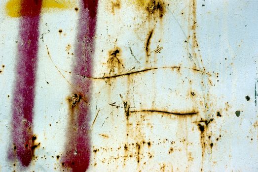 A sample of the old rusty metal background