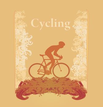 Cycling Grunge Poster Template vector