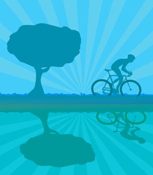 Cycling Grunge Poster Template vector