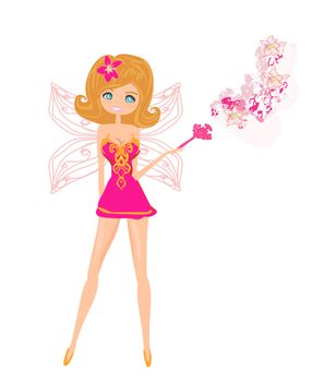 beautiful fairy vector graphic