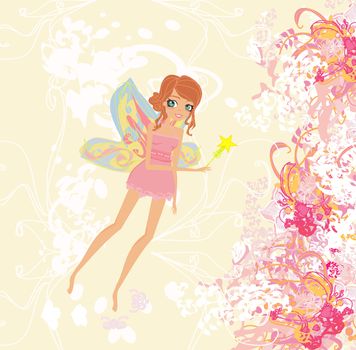 beautiful fairy vector graphic