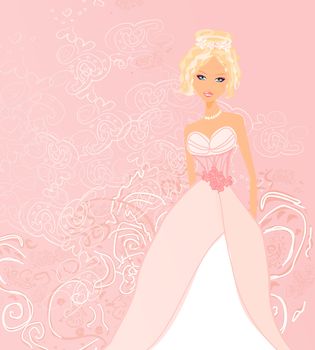 Beautiful bride card